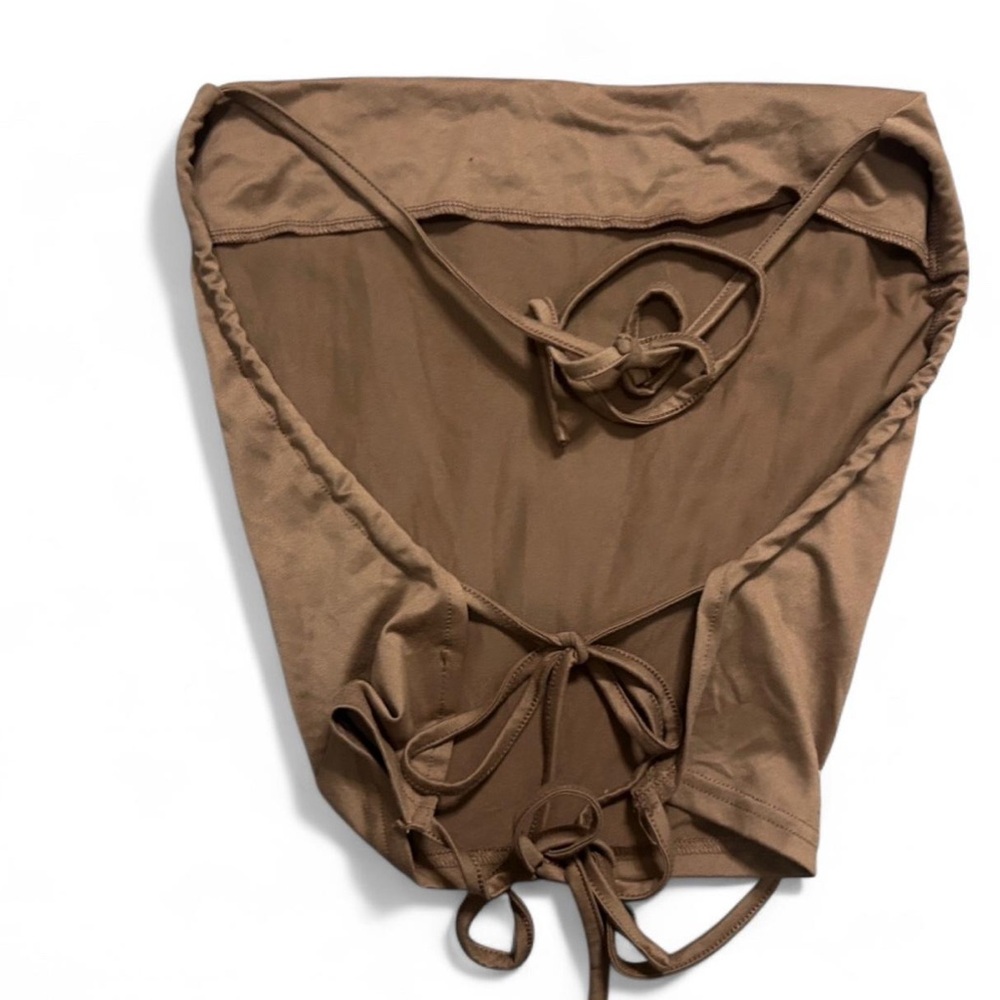 Tan Ruched Two Piece Set - Picture 4 of 4